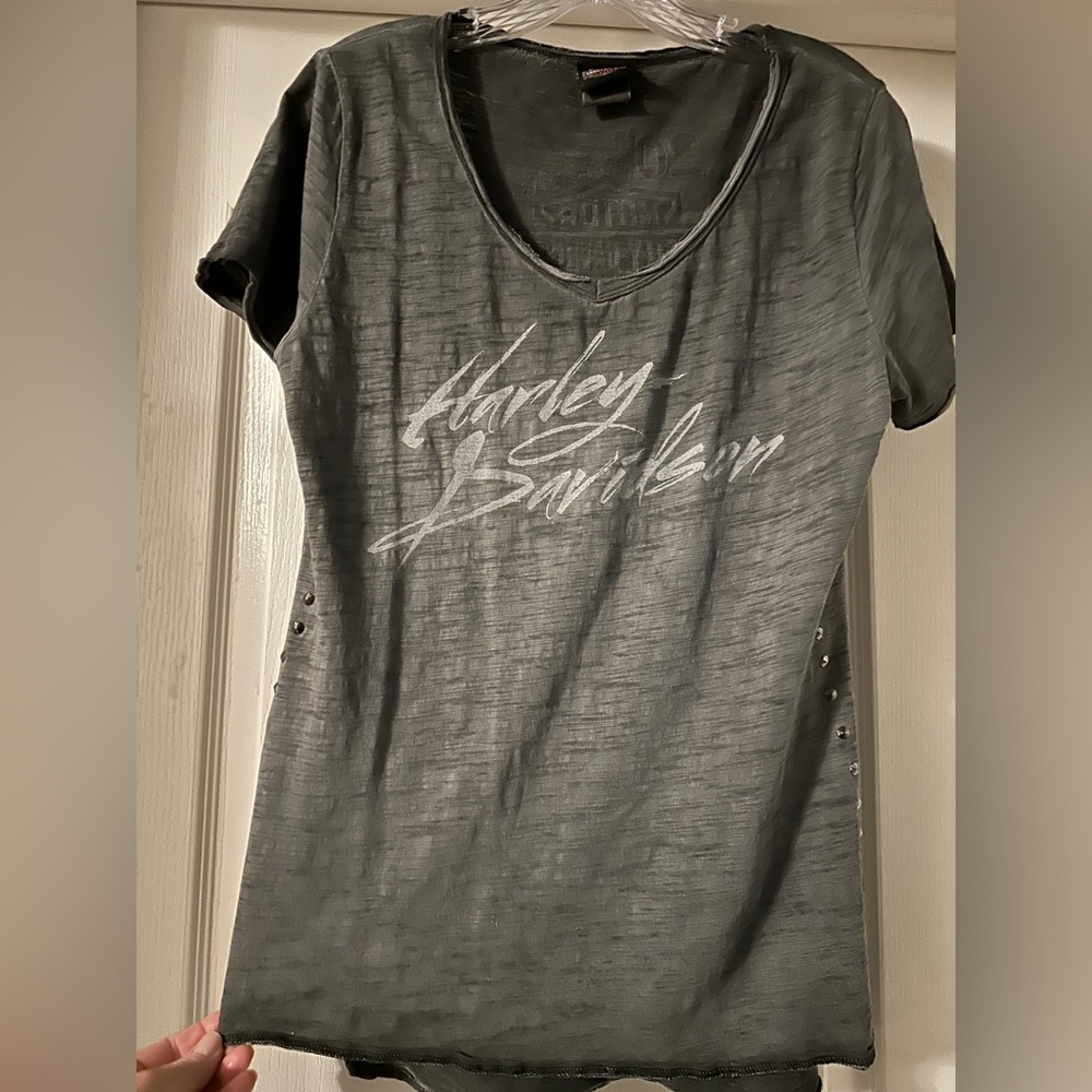 Harley Davidson  studded Women’s short sleeve t-shirt